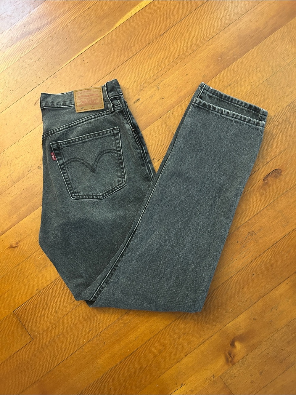 Levi’s Premium 501 90s jeans straight cut 30 x 32 washed black